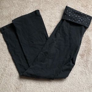 PINK Rhinestone Yoga Pants